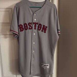 Majestic Gray Boston Jersey
